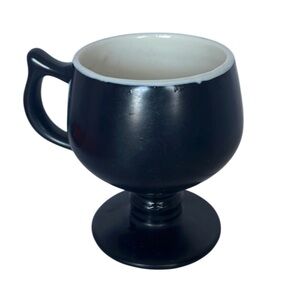 Vintage 8oz Hall Pottery Pedestal Mug